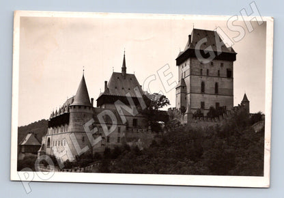 Pohlednice Karlštejn hrad 1941 (M31107)
