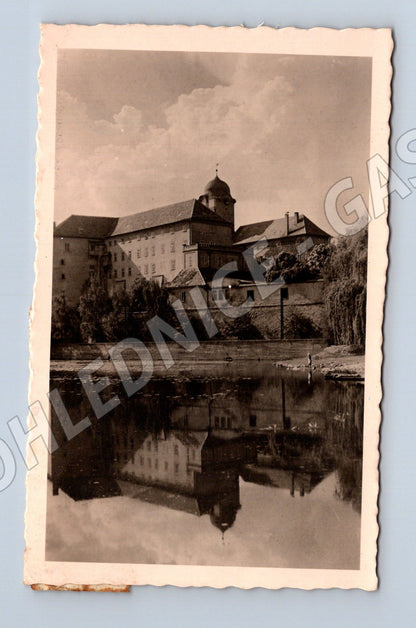 Pohlednice Poděbrady zámek 1938 (M31109)