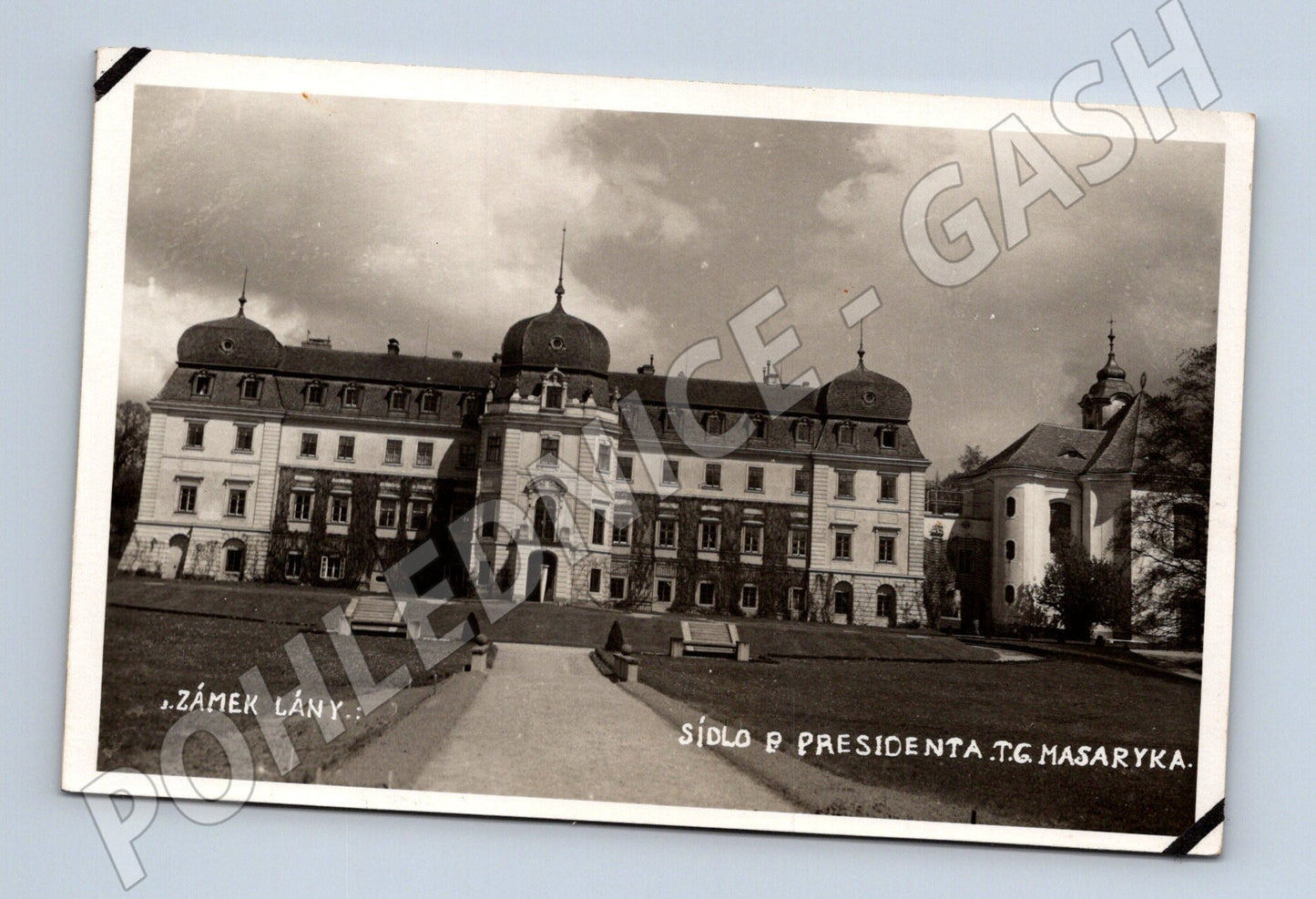 Pohlednice Lány zámek sídlo T.G. Masaryka 1935 (M31112)