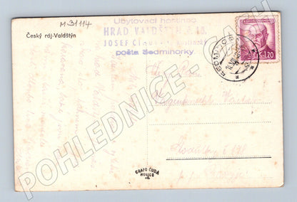 Pohlednice Valdštejn hrad Český ráj 1925 (M31114)