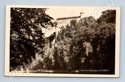 Pohlednice Orlík hrad 1928 (M31117)