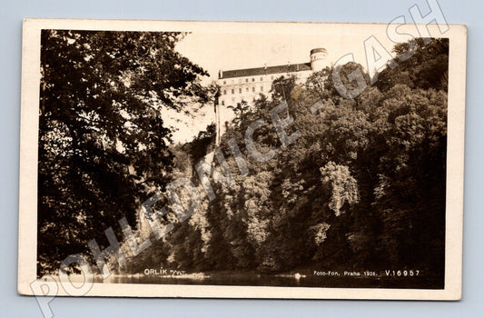 Pohlednice Orlík hrad 1928 (M31117)
