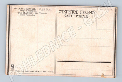 Pohlednice Rusko Tamara Karsawina tanečnice (M31135)