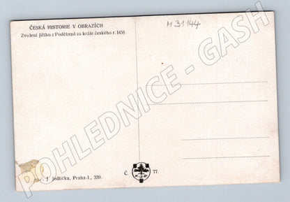 Pohlednice Zvolení Jiřího z Poděbrad králem (M31144)