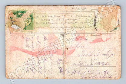 Pohlednice Alt-Leitmeritz starý dům 1923 (M31148)