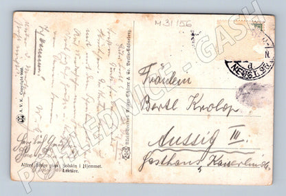 Pohlednice Umělecká Alfred Bröge Solskin i Hjemmet (M31156)