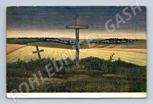 Pohlednice hrob padlých legionářů Zborov 1917 (M31162)