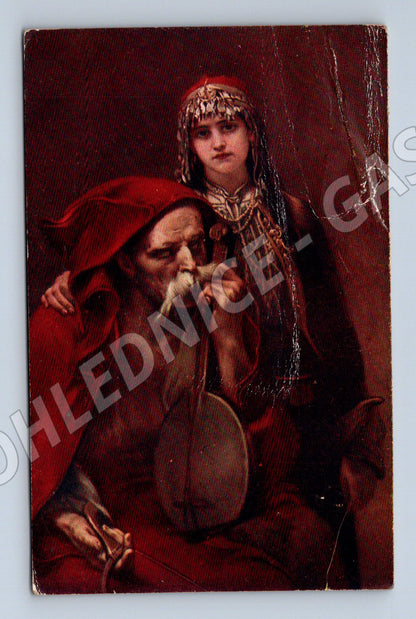 Pohlednice J. Čermák Slepý guslar 1915 (M31163)