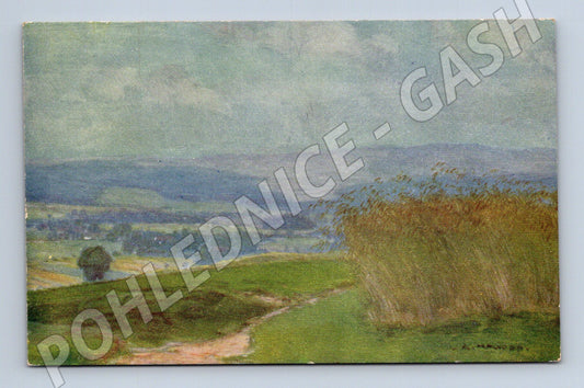 Pohlednice malba krajina Al. Kalvoda (M31166)