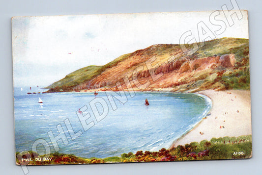 Pohlednice Velká Británie Pwll Du Bay záliv (M31175)