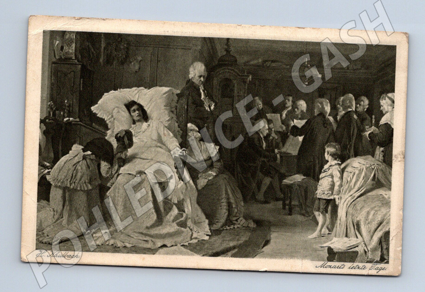 Pohlednice Rakousko Mozart poslední dny 1917 (M31182)