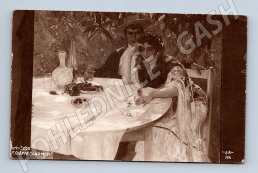 Pohlednice malířství P. Ribera Carmen 1933 (M31195)