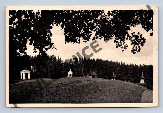 Pohlednice Svatý Hostýn kapličky malý formát do 1950 (M312)