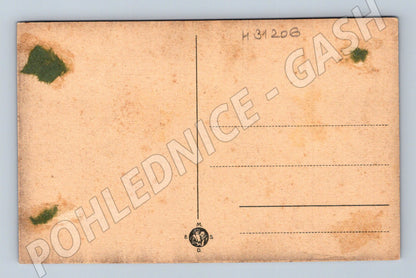 Pohlednice Rusko, Krym, interiér s postavou (M31206)