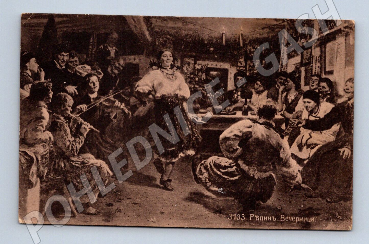 Pohlednice Rusko Repin Vechernitsy tanec (M31209)