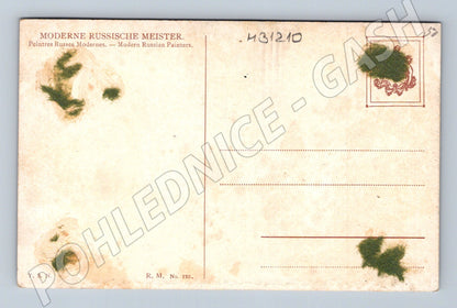 Pohlednice Rusko Gogol pálí rukopisy 1909 (M31210)