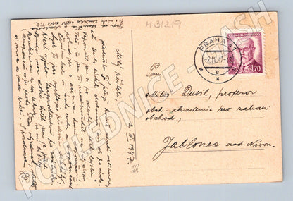 Pohlednice Velikonoce vrbové proutky a kraslice 1947 (M31219)