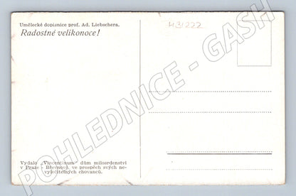 Pohlednice Praha Břevnov Velikonoce krucifix útes (M31222)