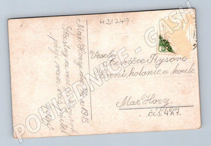 Pohlednice Novoroční přání děti s hodinami 1915 (M31249)