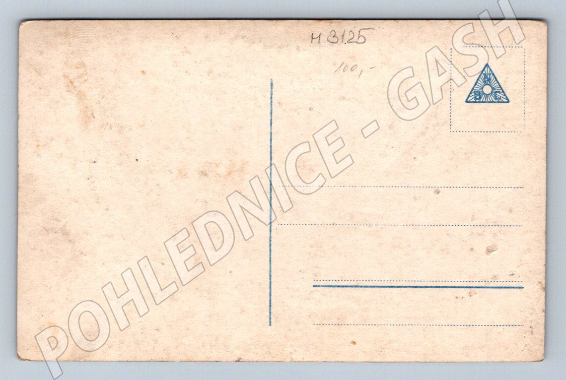 Postcard Auf Kriegswache soldier on patrol (M3125)