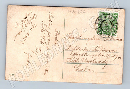Pohlednice Květiny a krajina jaro 1917 (M31277)