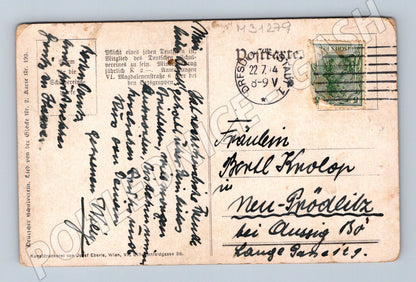 Pohlednice Romantický motiv pár Deutscher Schulverein 1912 (M31279)