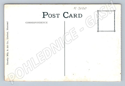 Postcard Valcartier soldiers on the march (M3128)