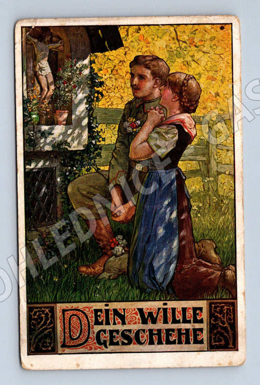 Pohlednice válečný motiv Ein Wille Geschehe (M31295)