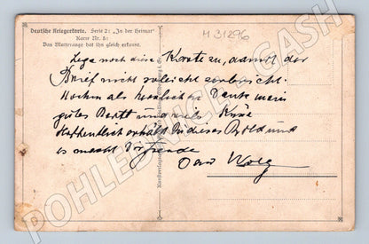 Pohlednice Německo válečný motiv matka a voják (M31296)