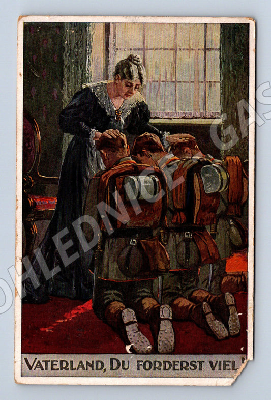 Pohlednice Německo I. světová válka voják odchod 1914 (M31297)
