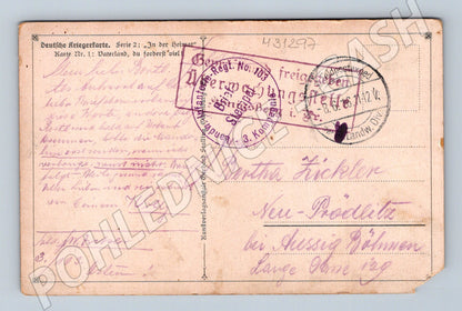 Pohlednice Německo I. světová válka voják odchod 1914 (M31297)