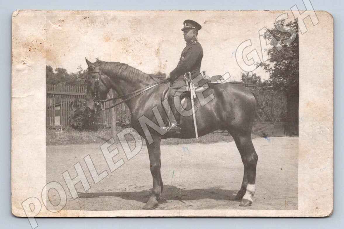 Postcard soldier on horseback 1936 (M3131)