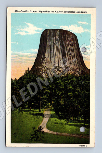 Pohlednice USA Devil's Tower Wyoming 1950 (M31327)