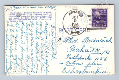 Pohlednice USA Devil's Tower Wyoming 1950 (M31327)