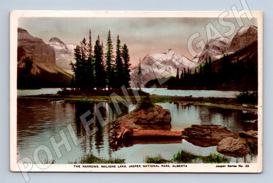 Pohlednice Kanada Maligne Lake Jasper National Park 1930 (M31328)