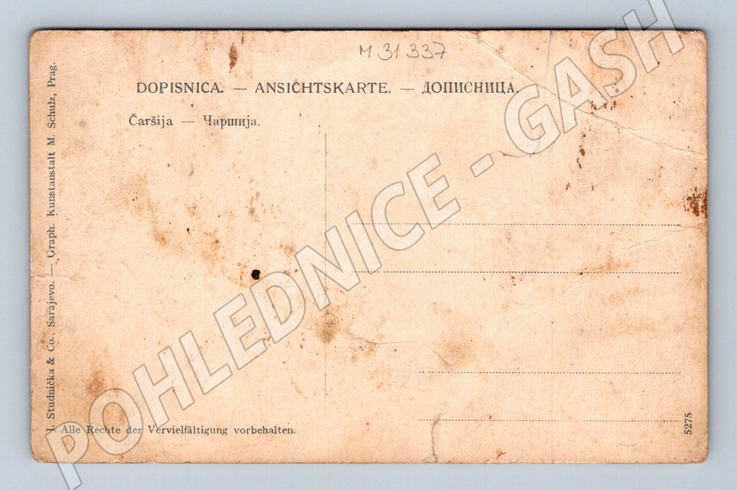Pohlednice Bosna a Hercegovina Čaršija muži trhovci (M31337)