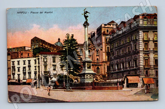Pohlednice Itálie Neapol Piazza dei Martiri c.1930 (M31338)