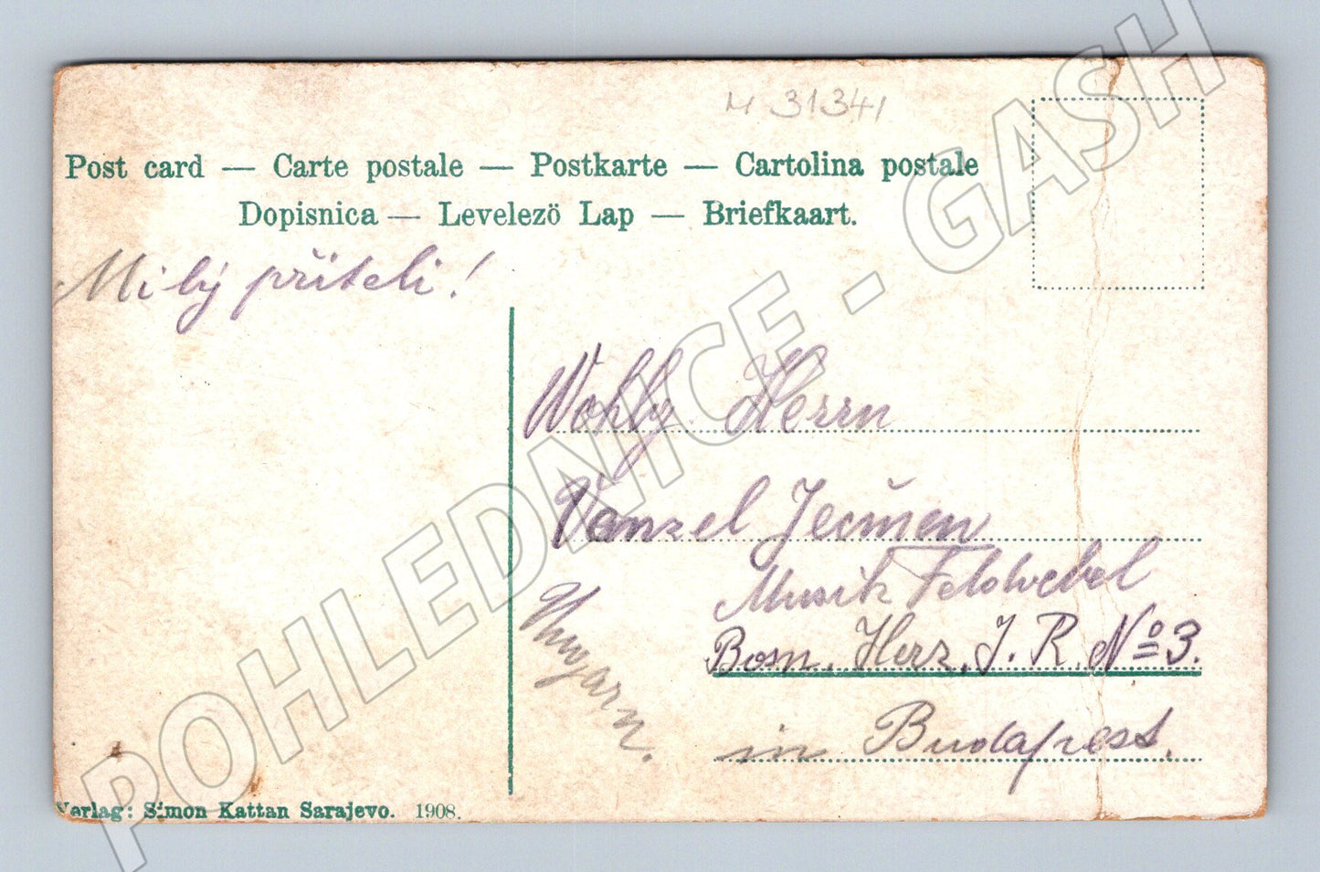 Pohlednice Bosna a Hercegovina Sarajevo 1908 (M31341)