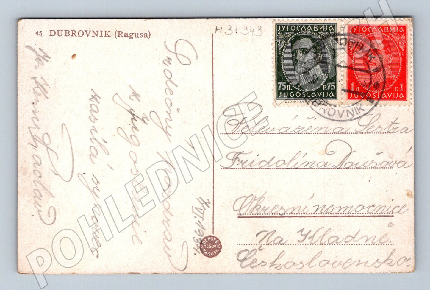 Pohlednice Jugoslávie Dubrovnik (Ragusa) pobřeží kolem 1930 (M31343)