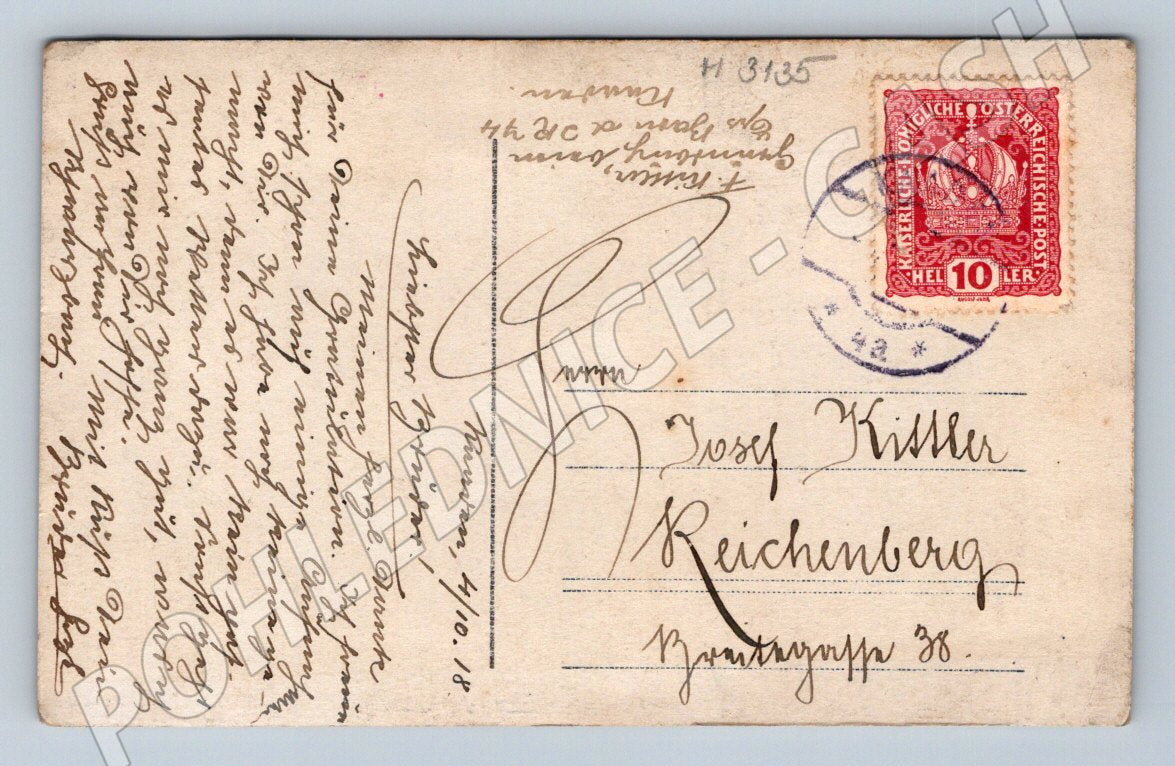 Postcard military letters Austria-Hungary (M3135)