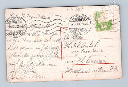 Pohlednice Maďarsko Budapešť parlament Dunaj 1916 (M31351)