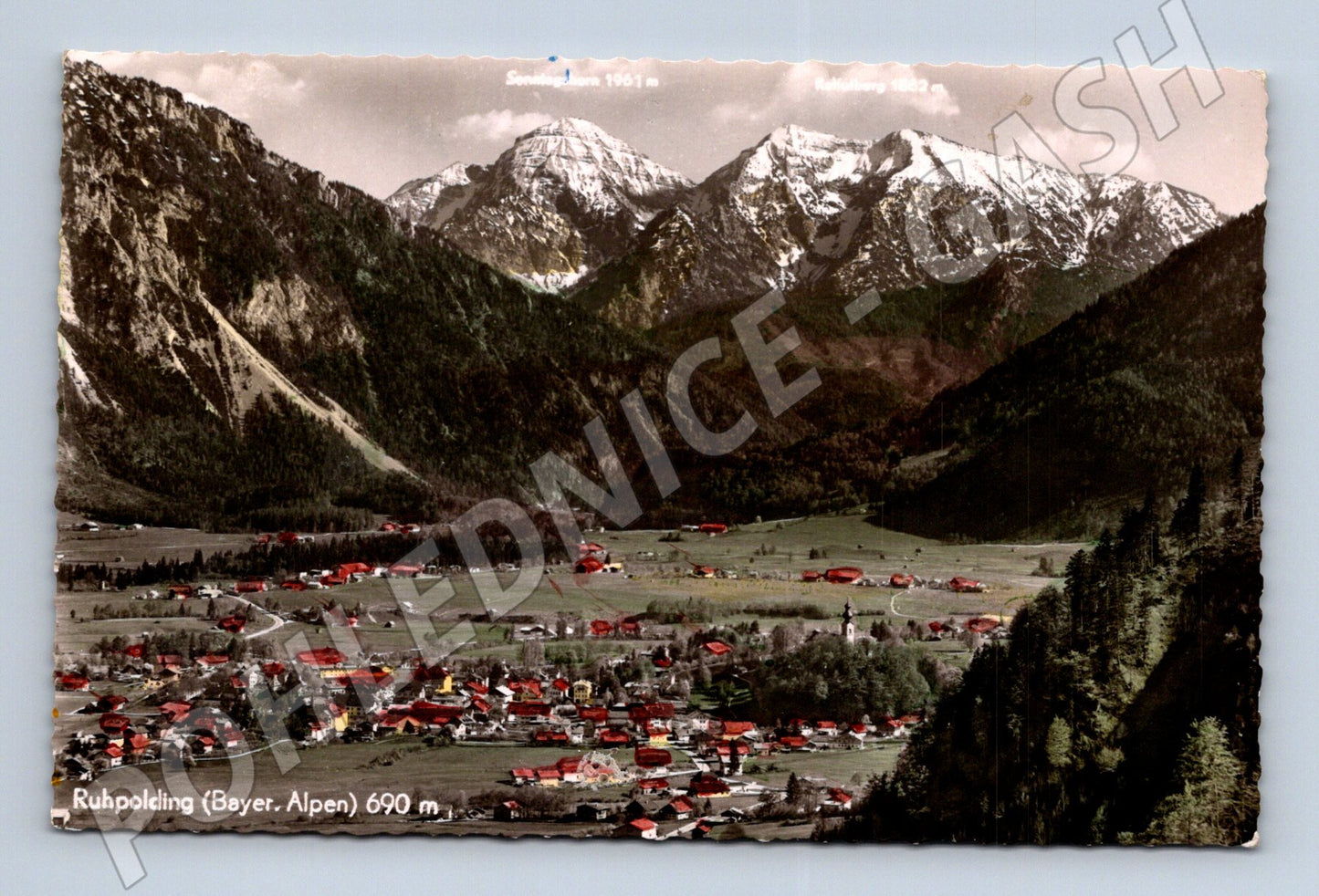Pohlednice Německo Ruhpolding Alpy 1960 (M31355)