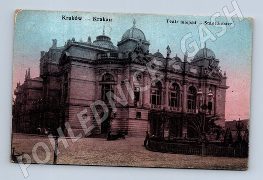 Pohlednice Polsko Krakov Městské divadlo (M31372)