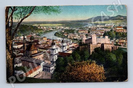 Pohlednice Rakousko Salzburg panorama (M31374)