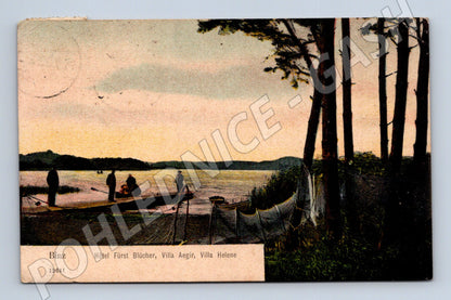 Pohlednice Německo Binz Hotel Fürst Blücher lodě (M31375)