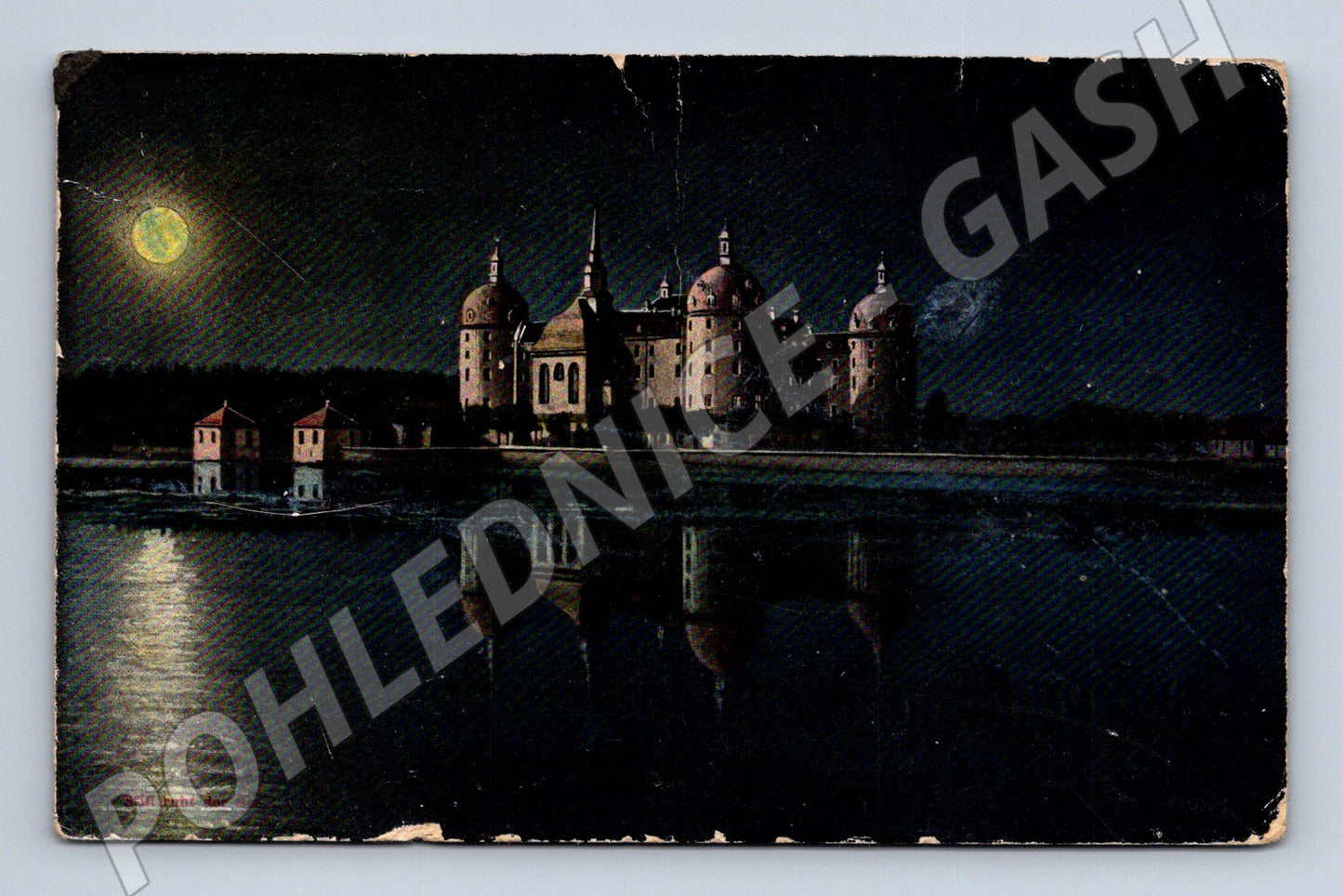 Pohlednice Německo zámek Moritzburg noc (M31376)