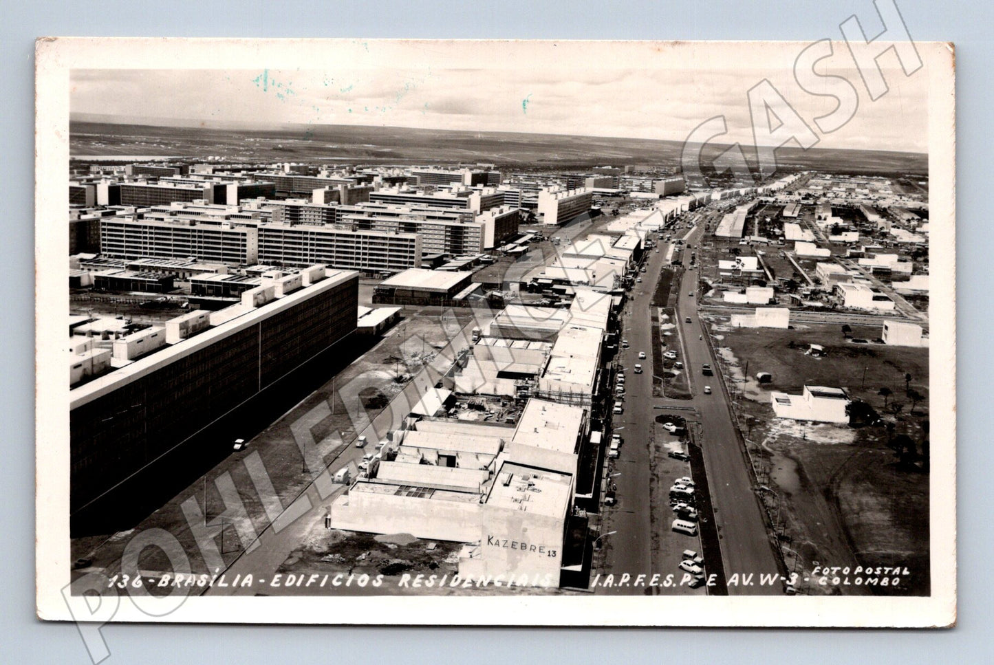 Pohlednice Brazílie Brasília obytné budovy 1963 (M31379)