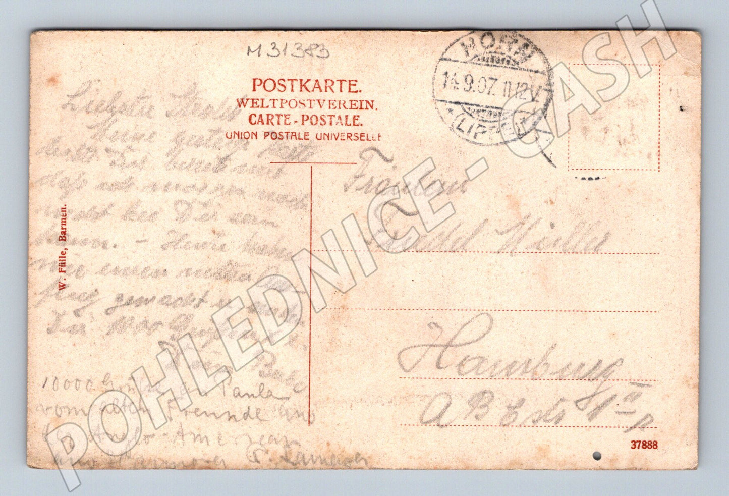 Pohlednice Německo Hermannsdenkmal 1907 (M31383)