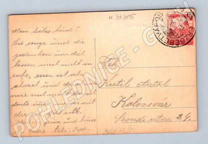 Pohlednice Maďarsko Erzsébetváros kostel 1913 (M31385)