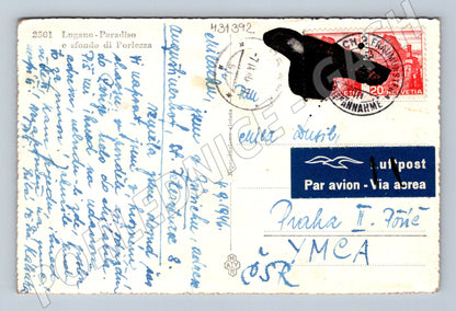 Pohlednice Švýcarsko Lugano Paradiso 1946 (M31392)